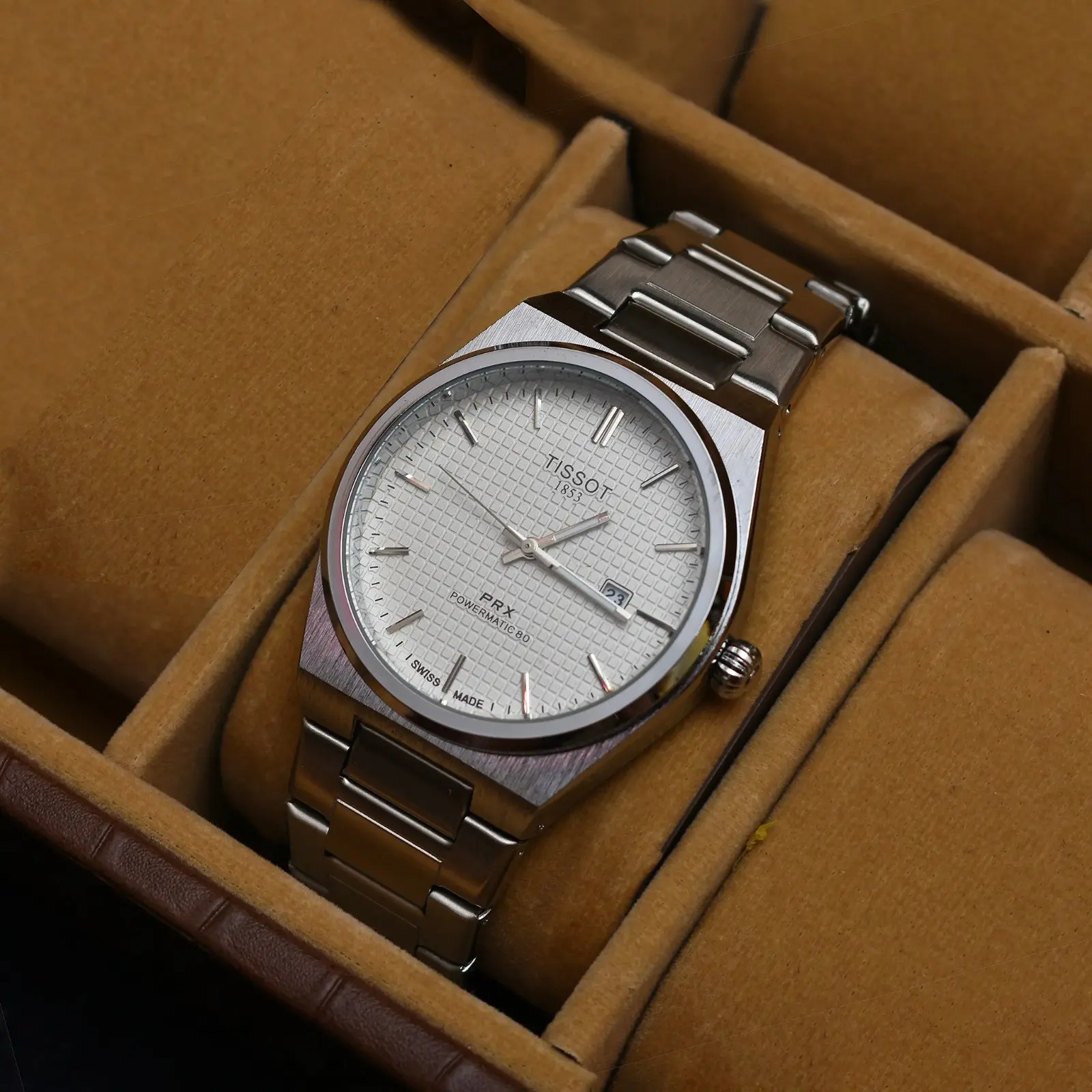 Tissot PRX Powermatic 80 Stainless Steel Watch � Silver/White Dial