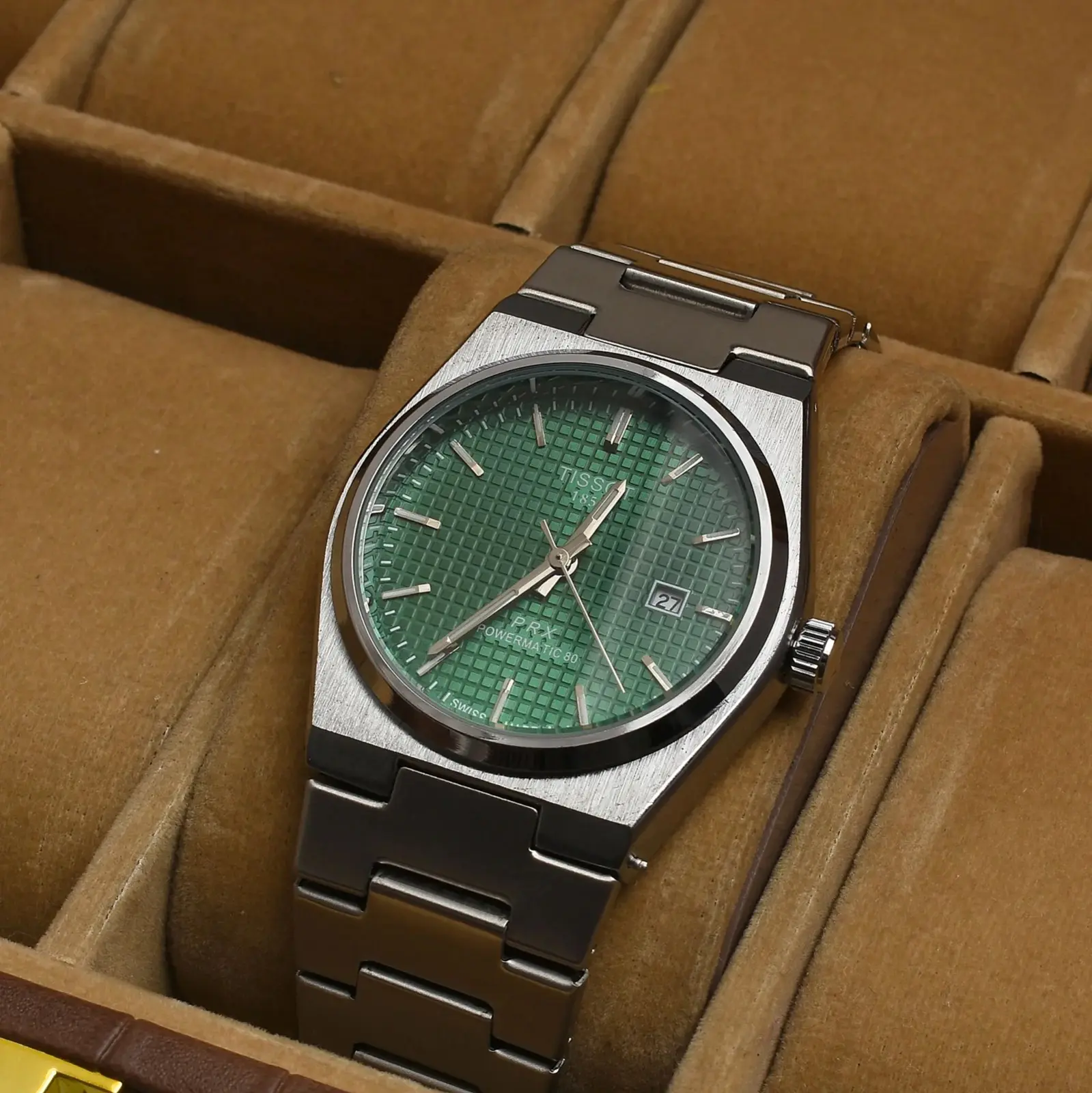 Tissot PRX Powermatic 80 Stainless Steel Watch � Silver/Green Dial