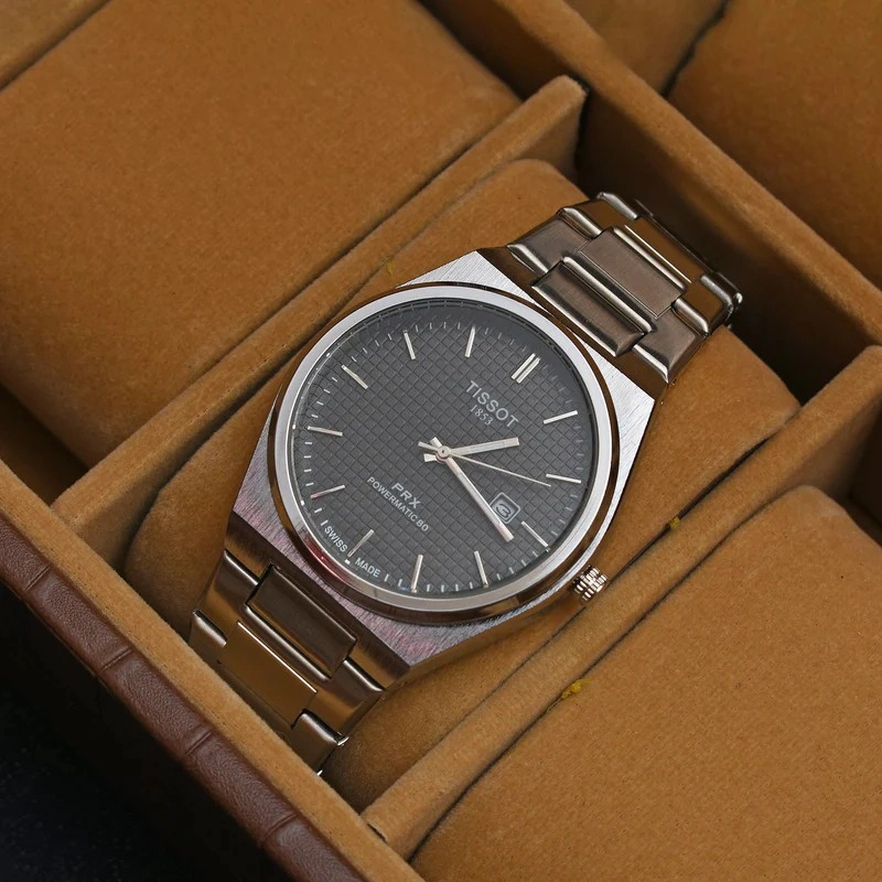 Tissot PRX Powermatic 80 Stainless Steel Watch � Silver/black Dial