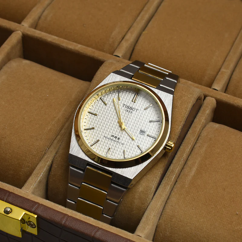 Tissot PRX Powermatic 80 Stainless Steel Watch � two tone/White Dial